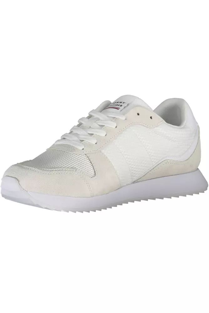 Tommy Hilfiger Eco-Conscious White Sneakers With Logo Accent