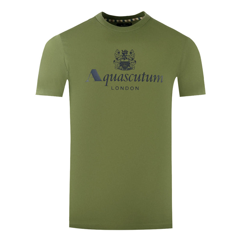 Aquascutum Mens Ts002 06 T Shirt Army Green