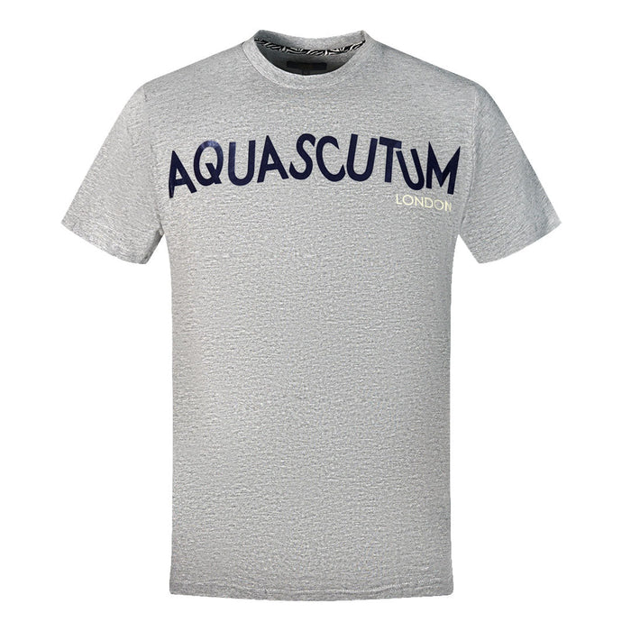 Aquascutum Mens Tsia106 94 T Shirt Grey