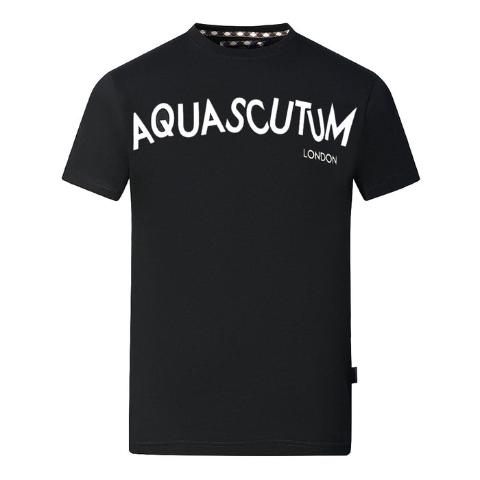 Aquascutum Mens Tsia106 99 T Shirt Black