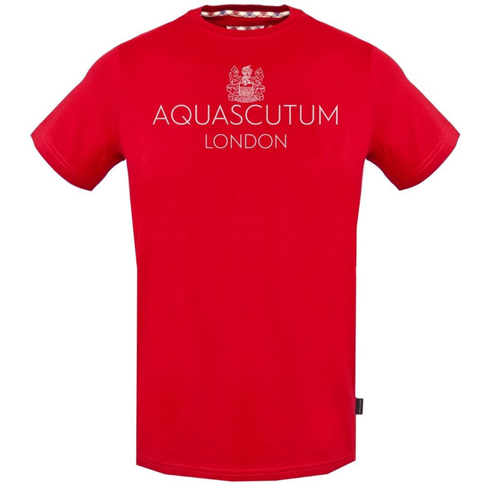 Aquascutum Mens Tsia126 52 T Shirt Red