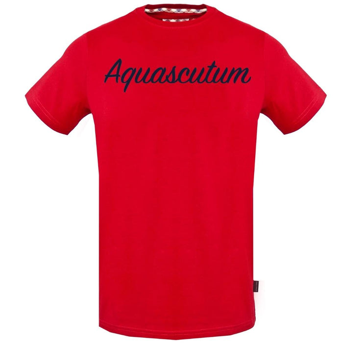 Aquascutum Mens Tsia131 52 T Shirt Red