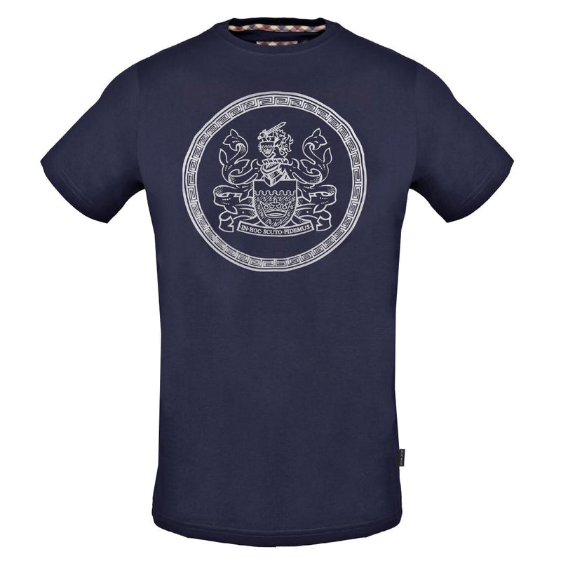 Aquascutum Mens Tsia17 85 T Shirt Blue