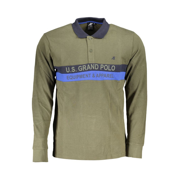 U.S. Grand Polo Green Cotton Polo Shirt