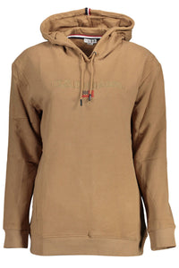 U.S. POLO ASSN. Chic Brown Embroidered Hoodie with Pockets