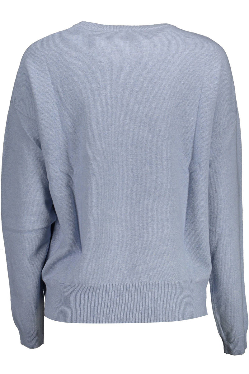 U.S. POLO ASSN. Elegant Light Blue Embroidered Sweater