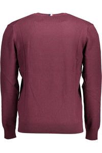 U.S. POLO ASSN. Elegant Purple Cotton Cashmere Sweater