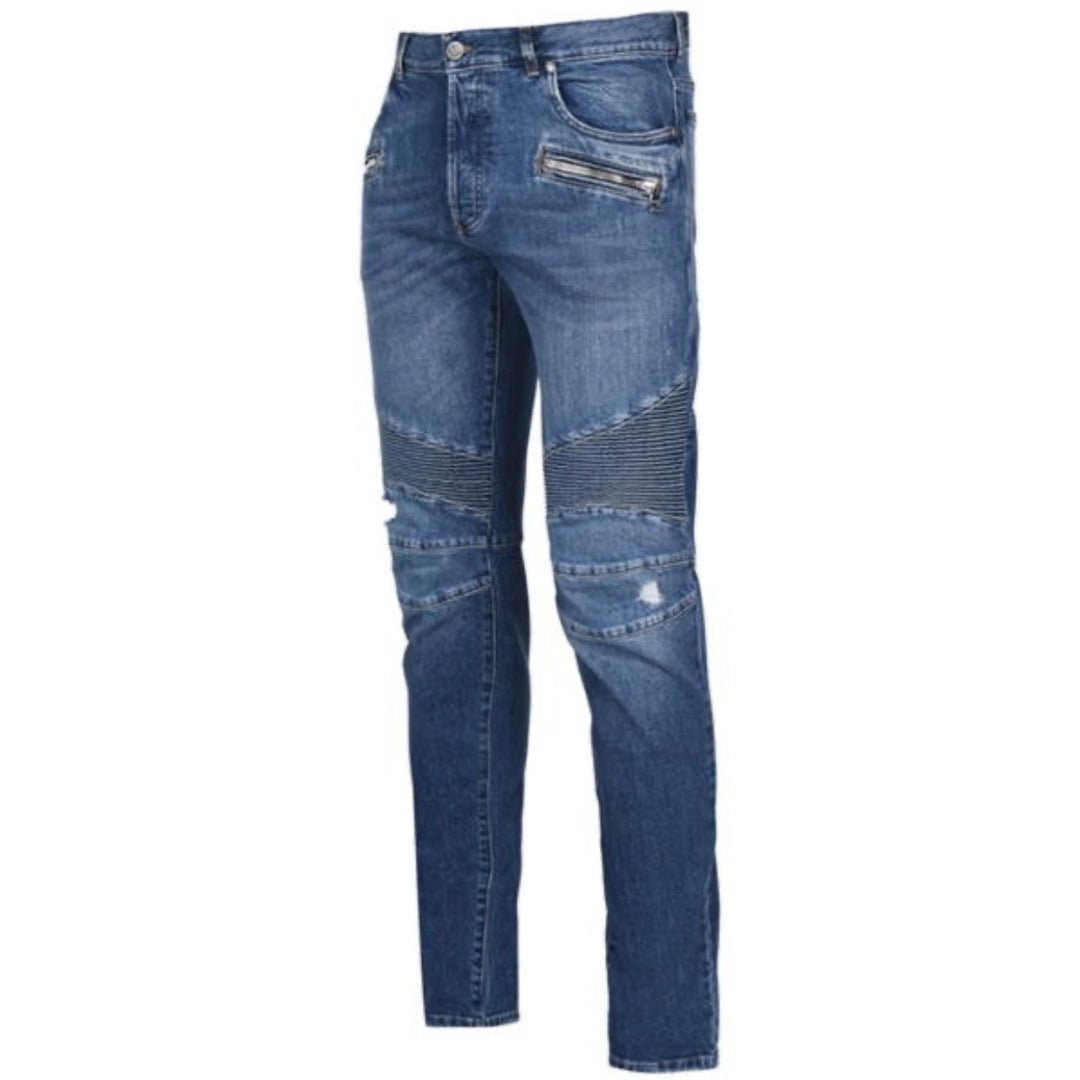 Balmain Mens Jeans Wh1Mh005 031D 6Aa Blue